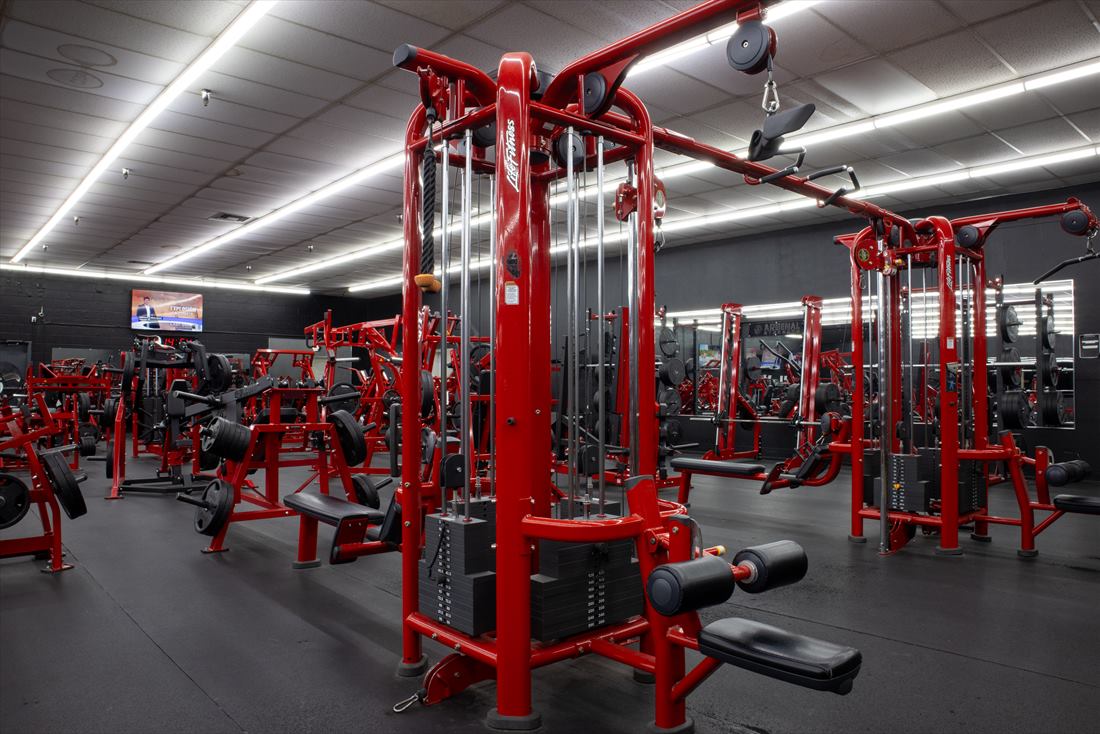 Free weight area at Strength Station