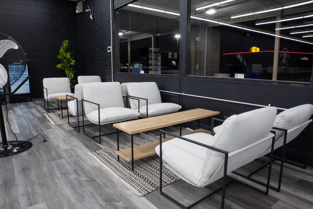 Member lounge area at Strength Station